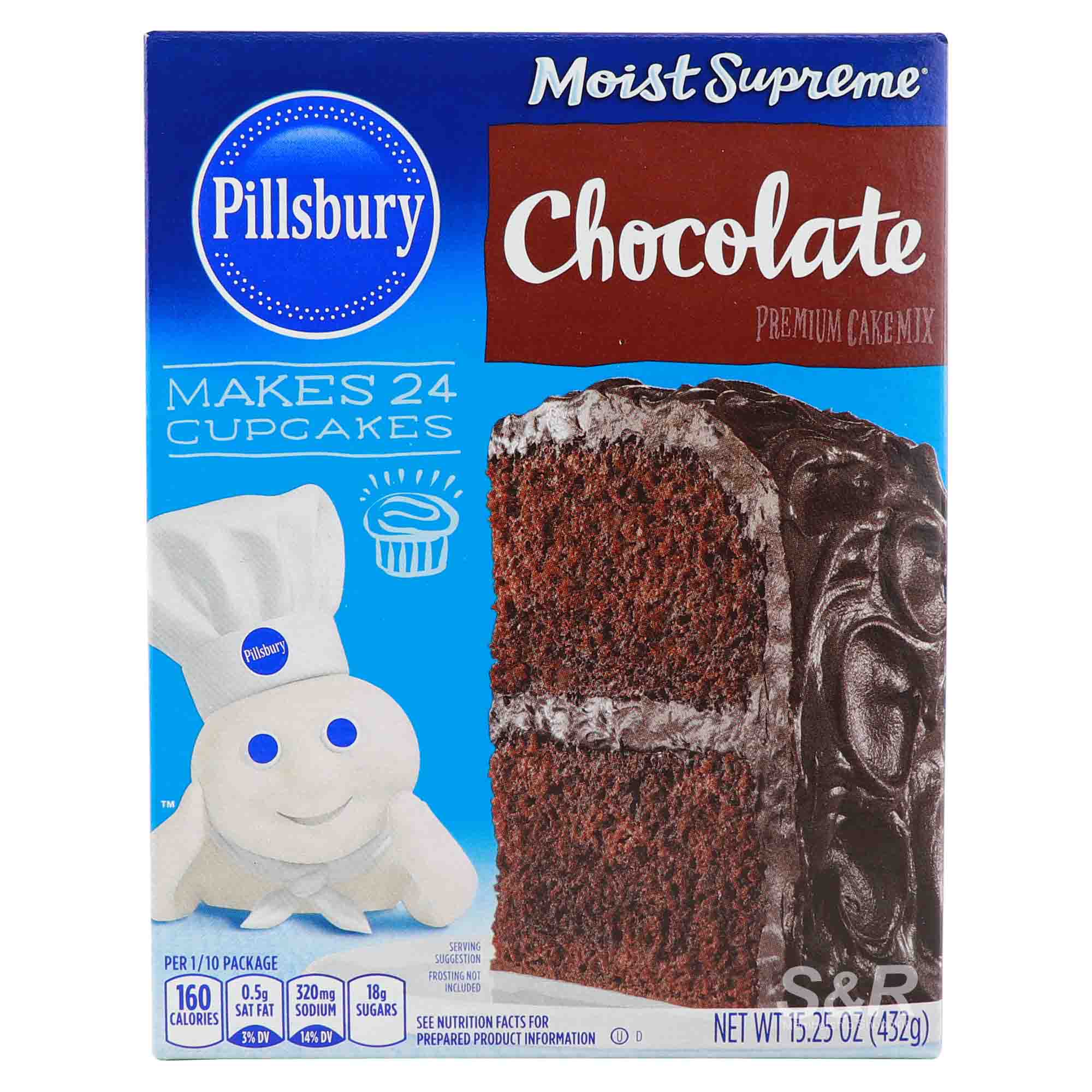 Pillsbury Moist Supreme Chocolate Premium Cake Mix 432g Pillsbury Moist Supreme Chocolate Premium Cake Mix 432g